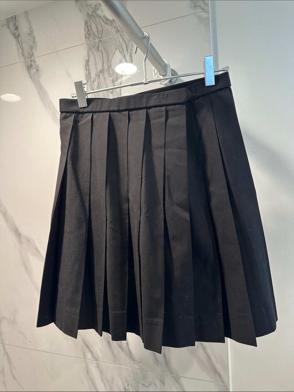 Black Pleated Women's Skirt